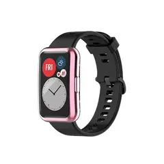 GENERICO - Funda case Alta Resistencia Compatible Con Huawei Band 6- Rosa