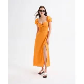 SEVEN SEVEN - Vestio Maxi Con Cut Out Para Mujer Naranja