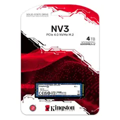 KINGSTON - Unidad Sólida M2 NV3 4TB 60005000 MBs