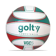 GOLTY - Balon Voleibol Competencia Vgc5 #5-Verde/Rojo