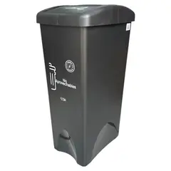 GENERICO - Papelera De 53 Litros Vaivén Negro
