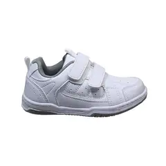 CROYDON - Tenis Colegial Velcro Blanco
