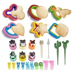 ONE PIXEL - Set Creativo de 25 Piezas para Cortar y Sellar Sándwiches y Frutas