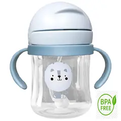 MUNDO BEBE - Vaso pitillo antiderrame bebe niño niña 250ml