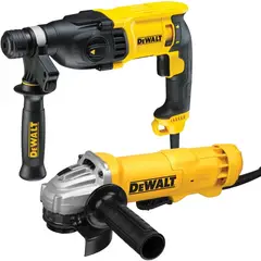 DEWALT - Rotomartillo sds plus 1" 800w+pulidora 4.1/2"1200w