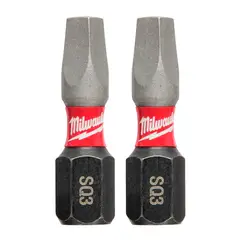 MILWAUKEE - Punta Cuadrada N.3 X 1 Para Destornillador (2 UNDS)