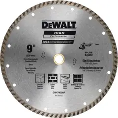 DEWALT - Disco diamantado de 9" turbo corona continua(3und)