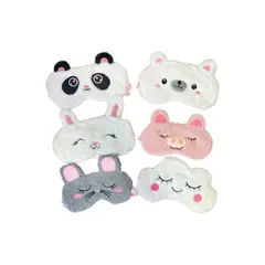GENERICO - Tapa Ojos Antifaz Peluche Con Gel Mascara para Dormir Descansar
