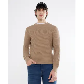SEVEN SEVEN - Saco Para Hombre Cuello Redondo Color Cafe Claro Marca #45330233