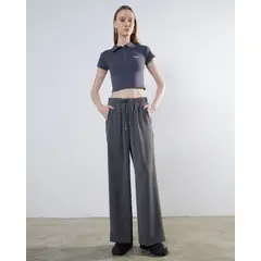 SEVEN SEVEN - Pantalón Fluido Con Bolsillos Para Mujer Gris