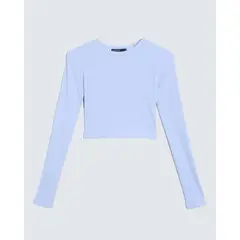 SEVEN SEVEN - Camiseta Para Mujer Manga Larga Color Azul Claro Marca #28096044
