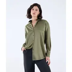 SEVEN SEVEN - Blusa Para Mujer Manga Larga Color Verde Oscuro Marca #28123995