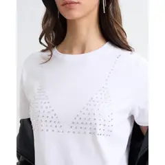 SEVEN SEVEN - Camiseta Para Mujer Manga Corta Color Crudo Marca #28096074
