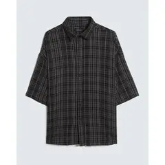 SEVEN SEVEN - Camisa A Cuadros Para Hombre Gris