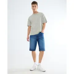 SEVEN SEVEN - Bermuda Para Hombre Regular Corto Color Azul Medio Marca #45100679