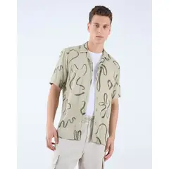 SEVEN SEVEN - Camisa Para Hombre Manga Corta Color Verde Claro Marca #45012092