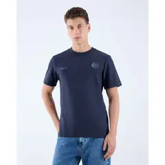 SEVEN SEVEN - Camiseta Para Hombre Manga Corta Cuello Redondo Color Azul Oscuro Marca #45092613