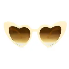 AT NIGHT SUNGLASSES - Gafas de sol At Night corazón Crema UV400
