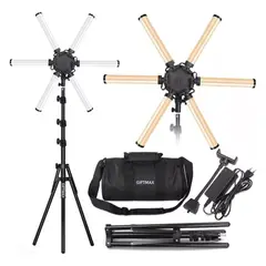JOMA - Aro De Luz Led 6 Tubos Profesional Para Fotografía 3 Tonos