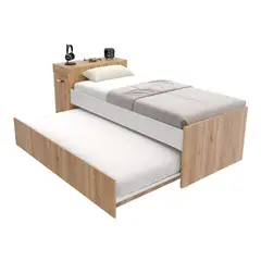 MADERKIT - Cama Nido Multifuncional Lia V2 Color Duna Blanco