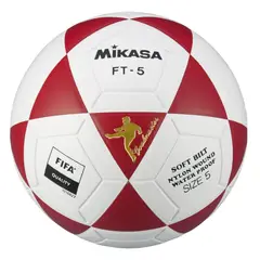 GENERICO - Balón De Fútbol Mikasa Ft5 Cuero Original Color Rojo
