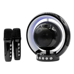 GENERICO - Parlante Karaoke con Luces RGB y 2 Micrófonos Inalámbricos YS-119