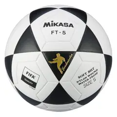 GENERICO - Balón De Fútbol Mikasa Ft5 Cuero Original Color Blanco