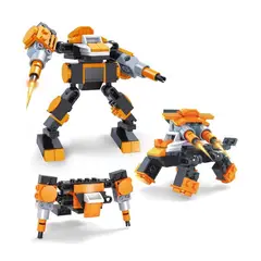 JUGANDO Y EDUCANDO - Juego Bloques Construcción Robot Titan2 En 1 Para Niños