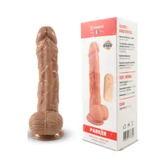 DISTRISEX - Vibrador Reaslista Parker 20 cms con control recargable