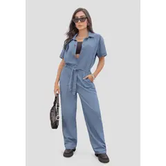 ATYPICAL - Enterizo Largo Mujer Azul Medio 106567