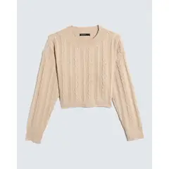 SEVEN SEVEN - Saco Para Mujer Cuello Redondo Color Beige Marca #28330650