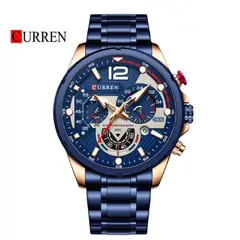 CURREN - Reloj 8395 Cronógrafo Para Hombre Azul