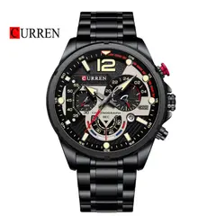 Curren - Reloj 8395 Cronógrafo Para Hombre Negro
