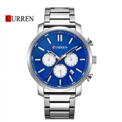 CURREN - Reloj 8315 Para Hombre Plateado - Azul