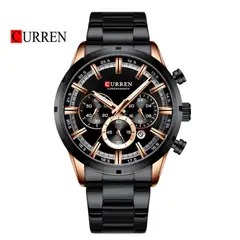 CURREN - Reloj 8355 Cronógrafo Para Hombre - Negro