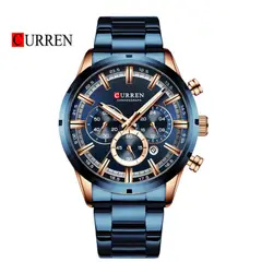 CURREN - Reloj 8355 Cronógrafo Para Hombre - Azul