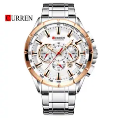 CURREN - Reloj 8363 Cronógrafo Plateado - Dorado