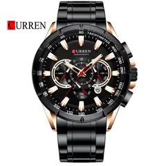 CURREN - Reloj 8363 Cronógrafo Para Hombre Negro