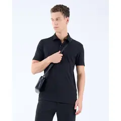 SEVEN SEVEN - Polo Jersey Para Hombre Negro