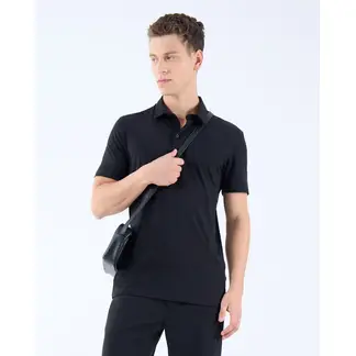 SEVEN SEVEN - Polo Para Hombre Cuello Maquina Color Negro Marca #45110863
