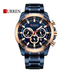 Curren - Reloj 8361 Cronógrafo Para Hombre - Azul