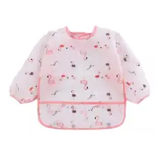 MUNDO BEBE - Babero Delantal Manga Larga Impermeable Bebe Niña Niño