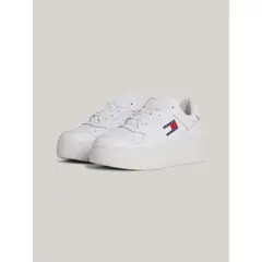 TOMMY HILFIGER - Tenis Blancos Deportivas De Plataforma Retro