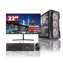 JANUS - Computador Gamer AMD Ryzen 7 5700G RAM 16GB SSD 512GB Monitor 22 Pulgadas 100Hz