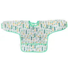 MUNDO BEBE - Babero Delantal Manga Larga Impermeable Bebe Niña Niño