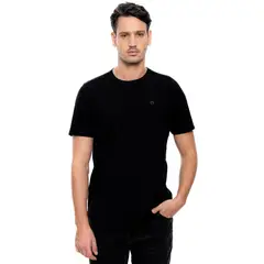 COLOR BLUE - Camiseta Cuello Redondo Unicolor