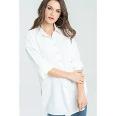 RAGGED - Camisa harper Blanco crudo