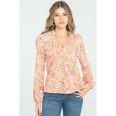 RAGGED - Blusa marissa Cobre