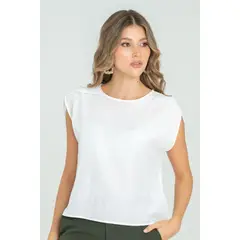 RAGGED - Blusa champagne Blanco crudo