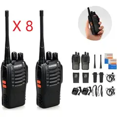 BAOFENG - Radio Intercomunicador BF 888S Walkie Takie PROM X 8